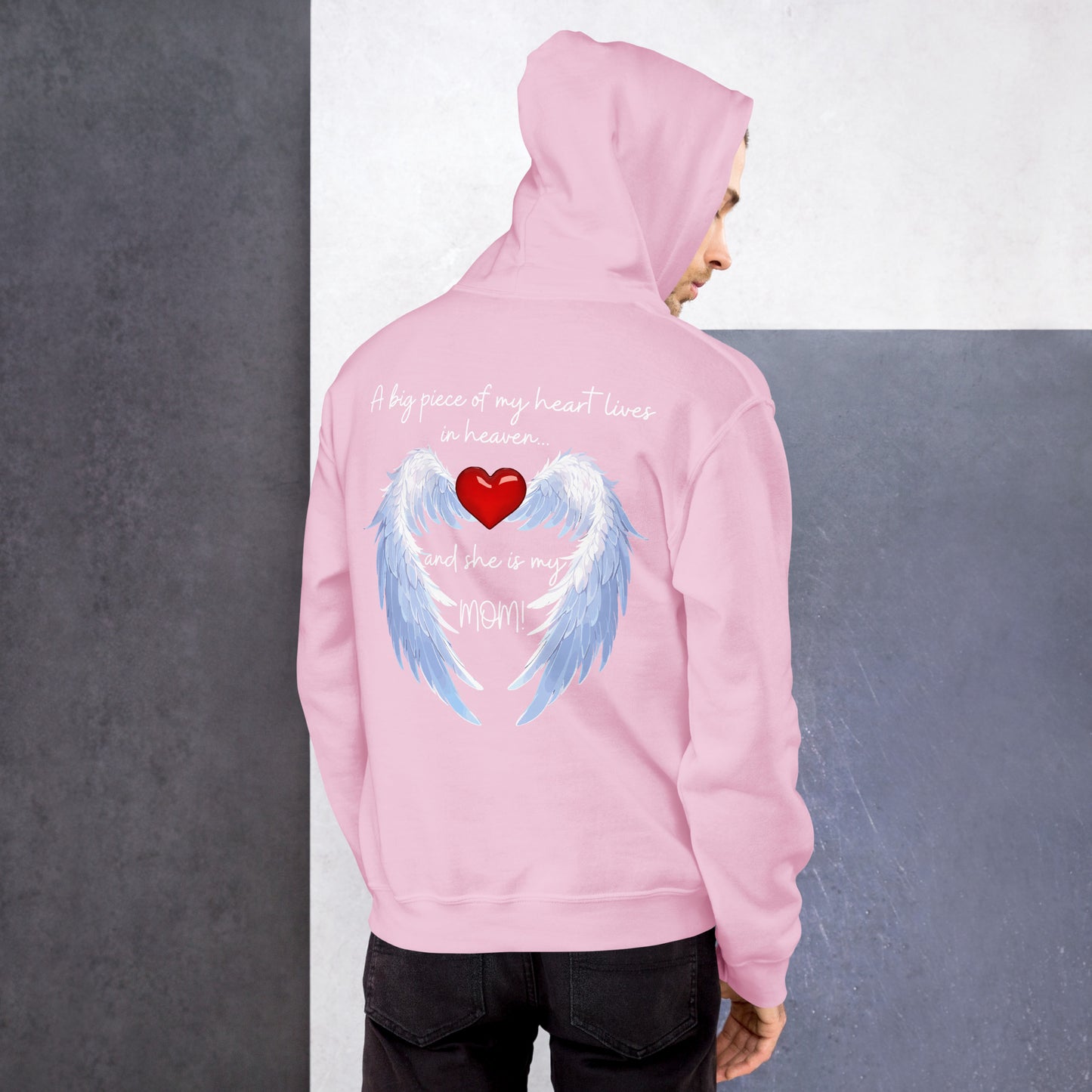 "Heavenly Heart Mom" Tribute Hoodie Unisex Hoodie - Design Studios Direct