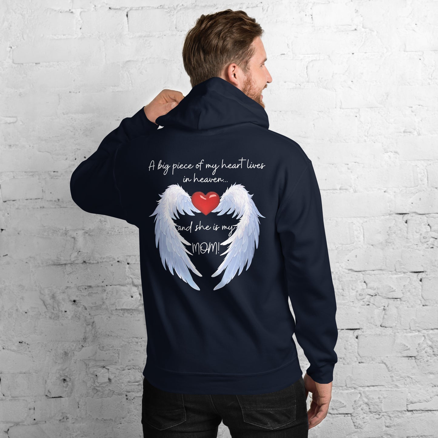 "Heavenly Heart Mom" Tribute Hoodie Unisex Hoodie - Design Studios Direct