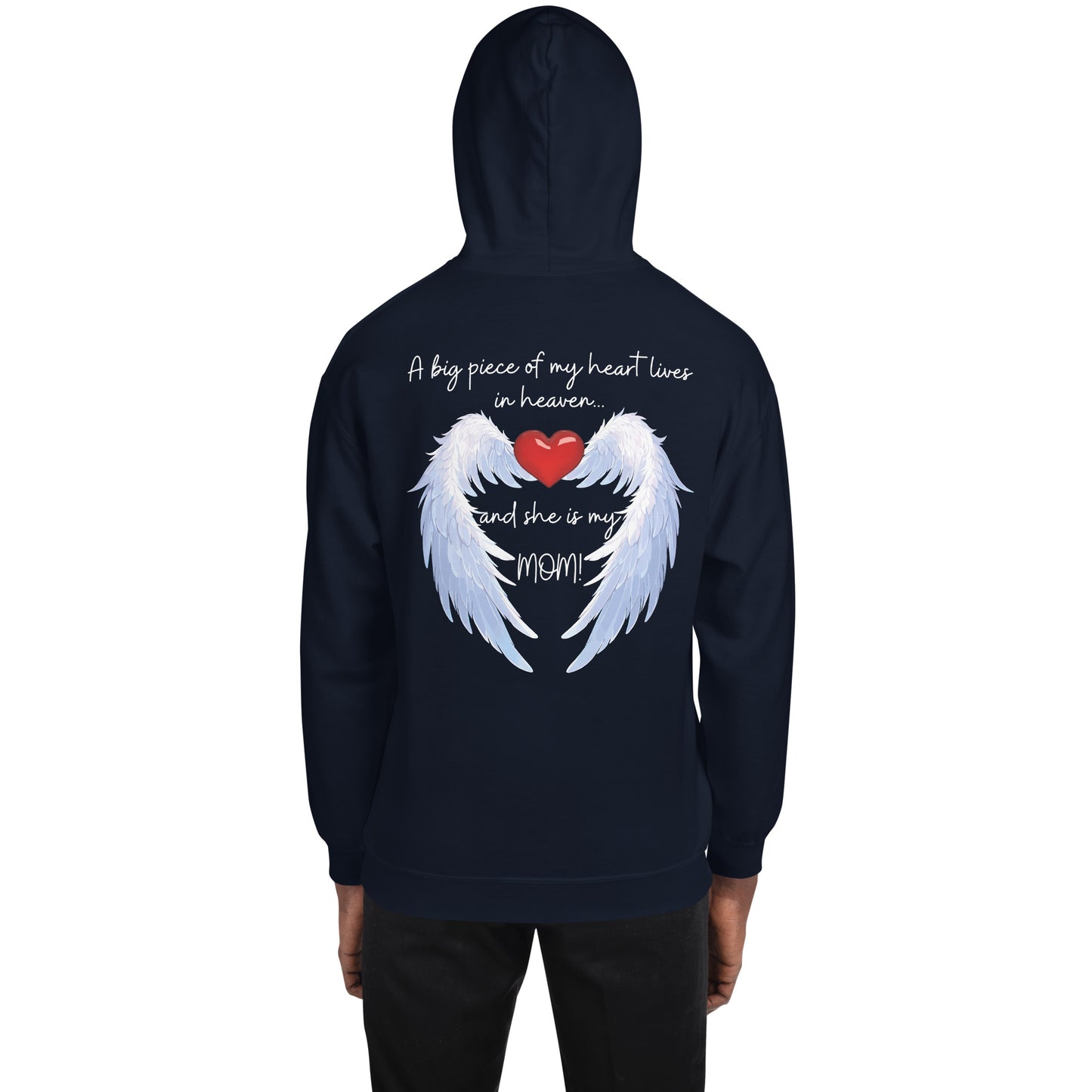 "Heavenly Heart Mom" Tribute Hoodie Unisex Hoodie - Design Studios Direct