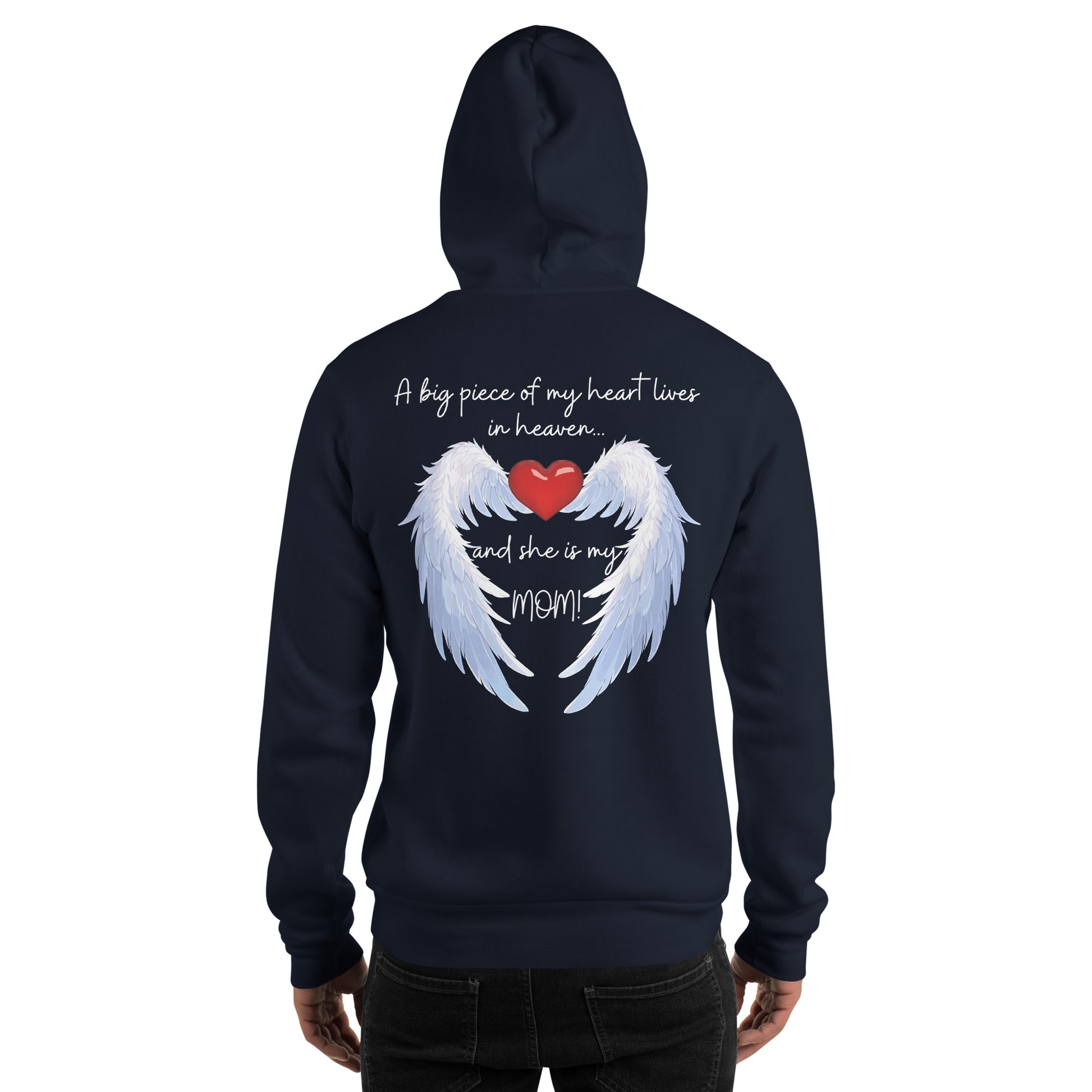 "Heavenly Heart Mom" Tribute Hoodie Unisex Hoodie - Design Studios Direct