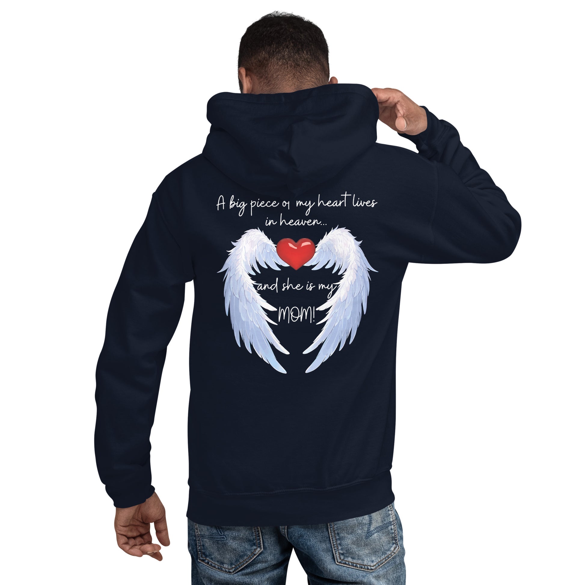 "Heavenly Heart Mom" Tribute Hoodie Unisex Hoodie - Design Studios Direct