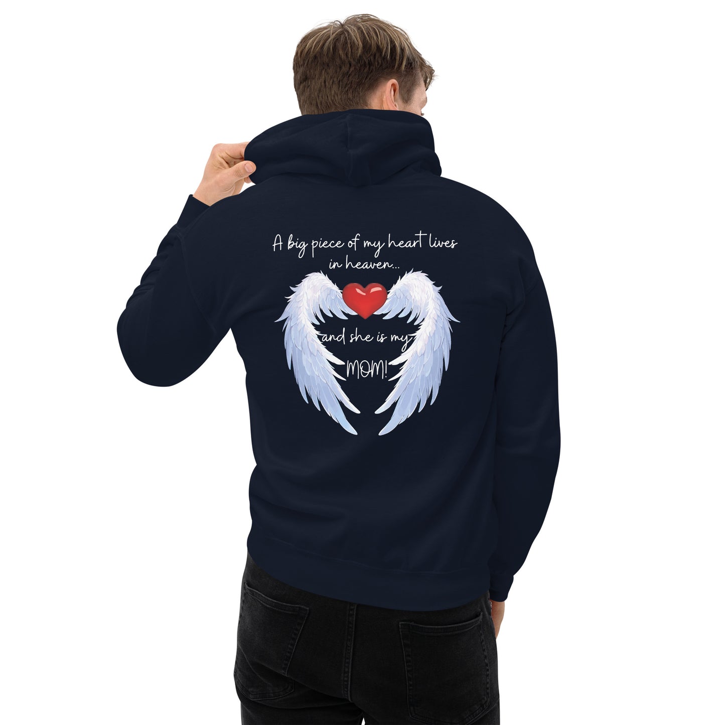 "Heavenly Heart Mom" Tribute Hoodie Unisex Hoodie - Design Studios Direct