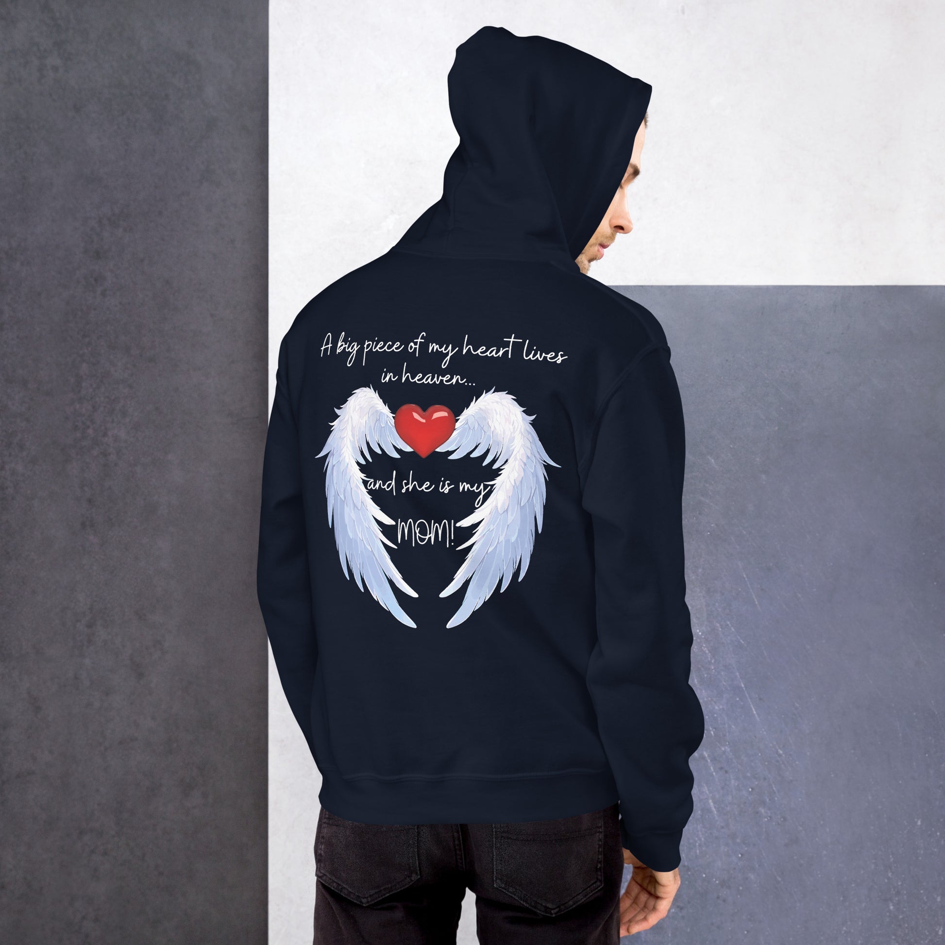 "Heavenly Heart Mom" Tribute Hoodie Unisex Hoodie - Design Studios Direct