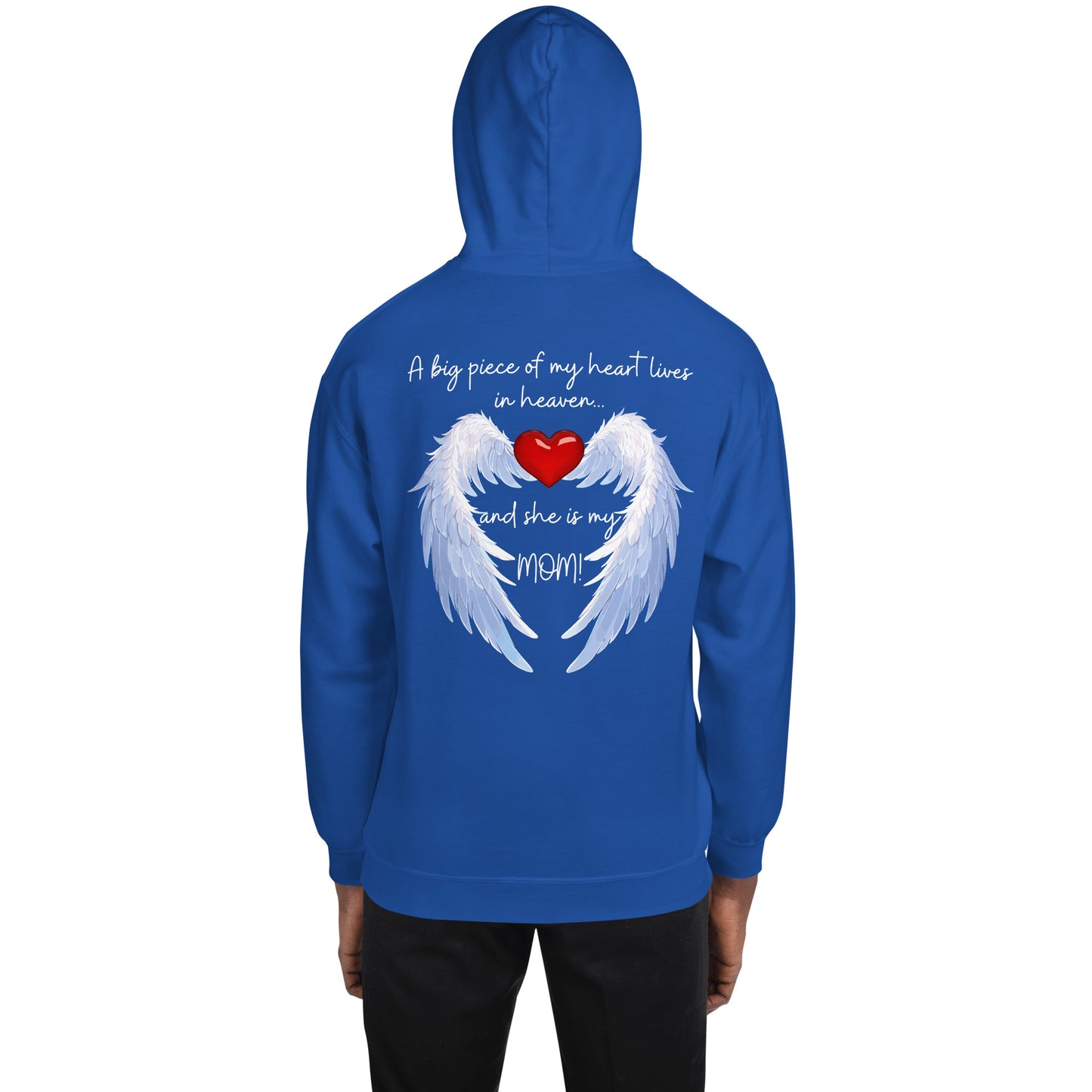 "Heavenly Heart Mom" Tribute Hoodie Unisex Hoodie - Design Studios Direct