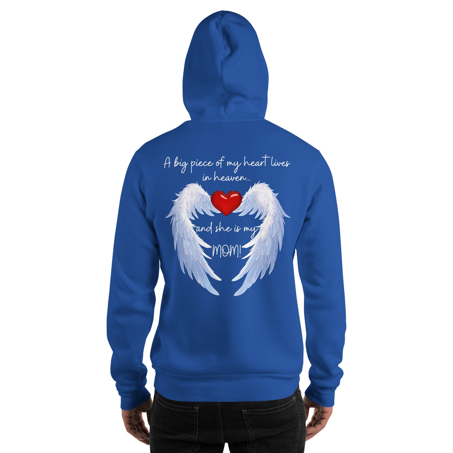 "Heavenly Heart Mom" Tribute Hoodie Unisex Hoodie - Design Studios Direct