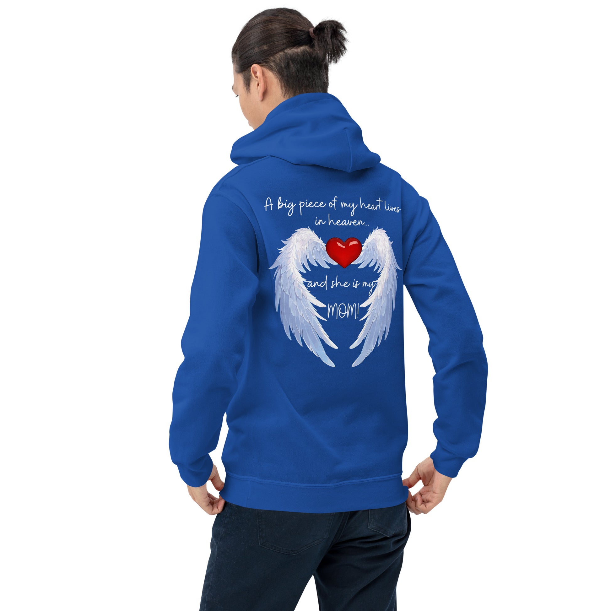 "Heavenly Heart Mom" Tribute Hoodie Unisex Hoodie - Design Studios Direct