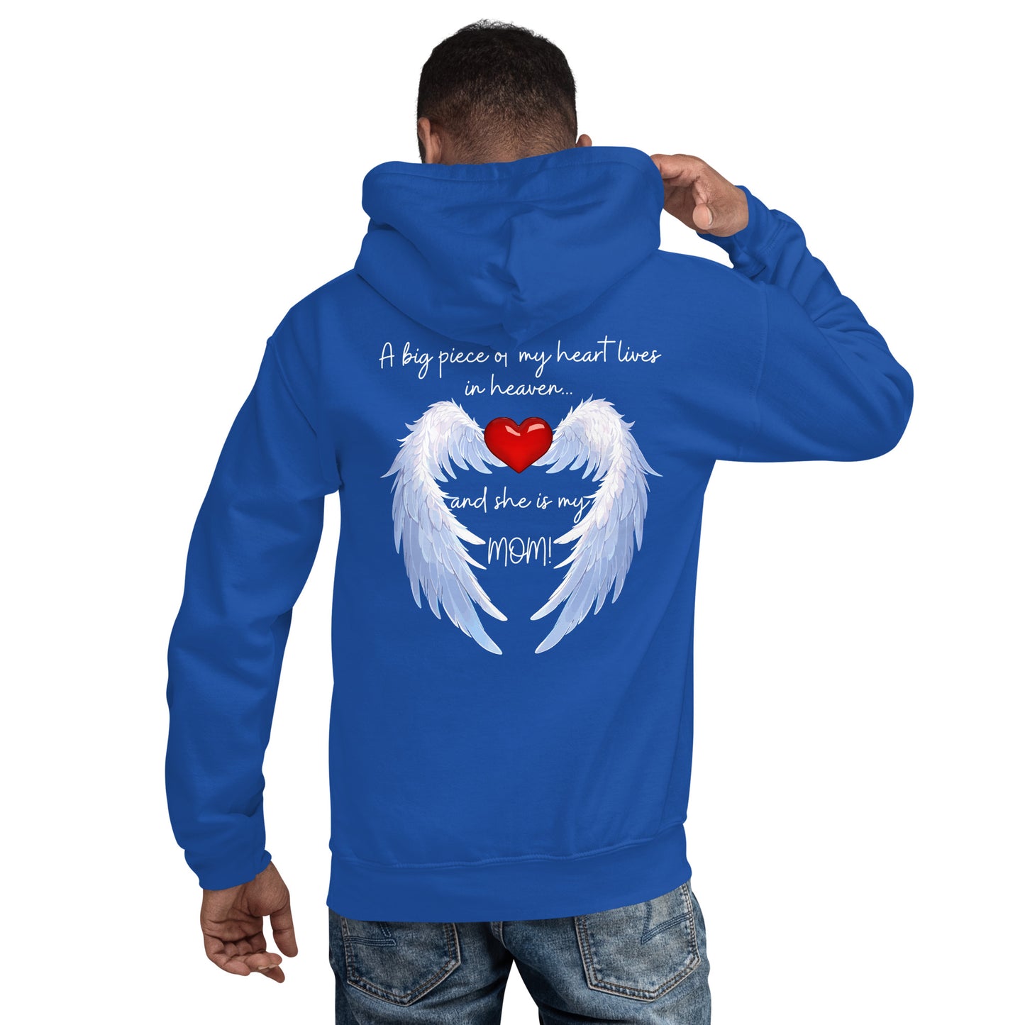 "Heavenly Heart Mom" Tribute Hoodie Unisex Hoodie - Design Studios Direct