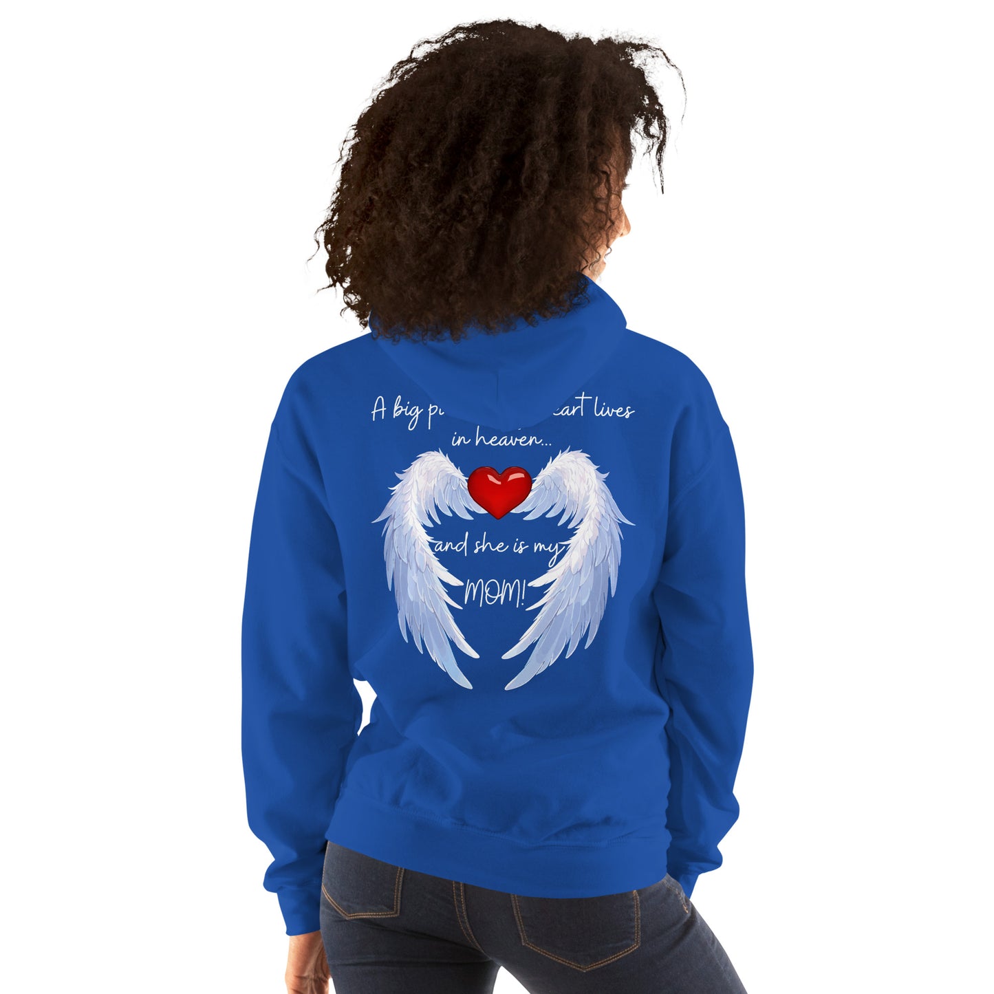 "Heavenly Heart Mom" Tribute Hoodie Unisex Hoodie - Design Studios Direct