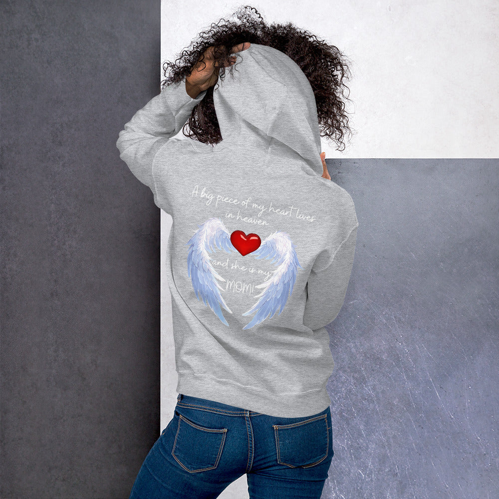 "Heavenly Heart Mom" Tribute Hoodie Unisex Hoodie - Design Studios Direct