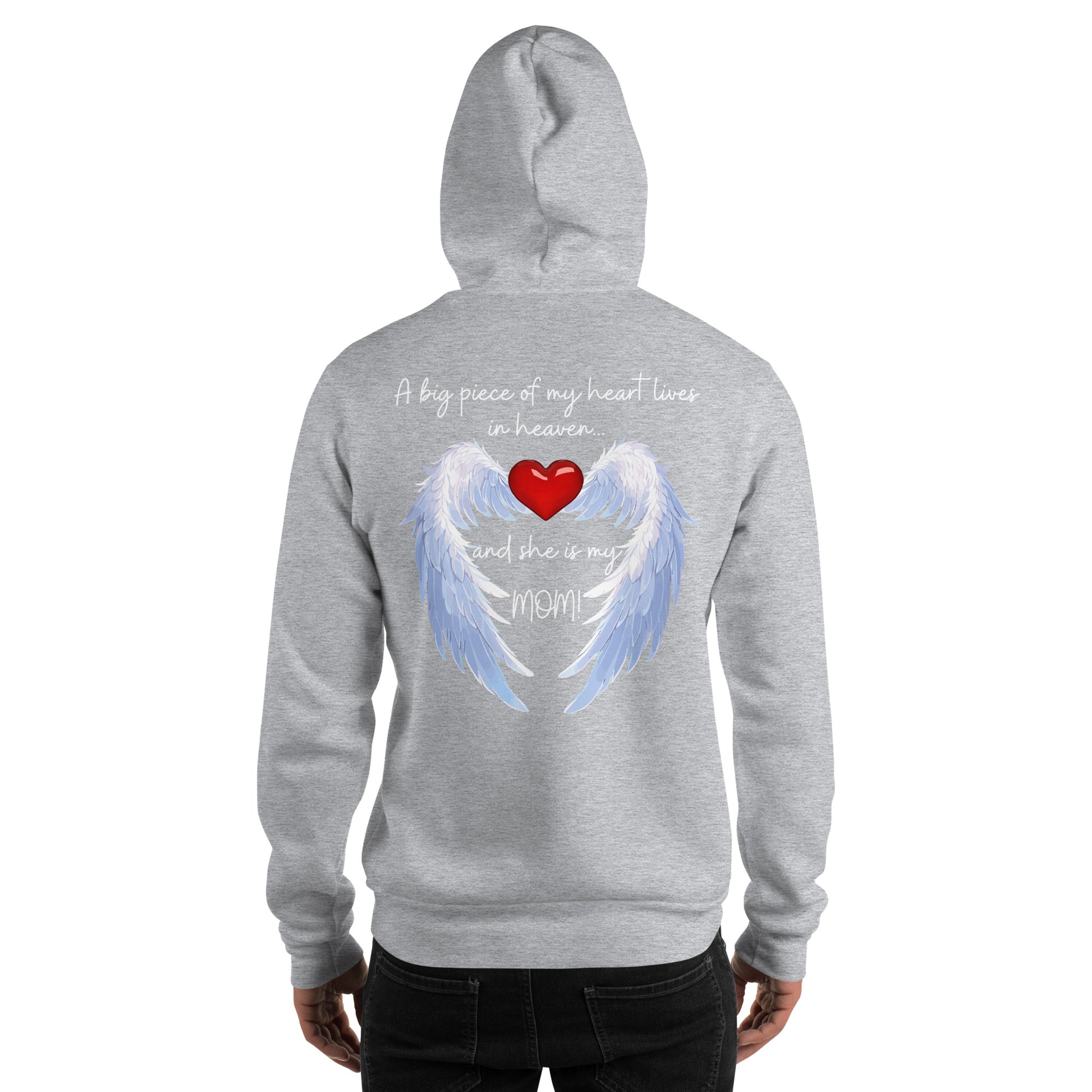 "Heavenly Heart Mom" Tribute Hoodie Unisex Hoodie - Design Studios Direct