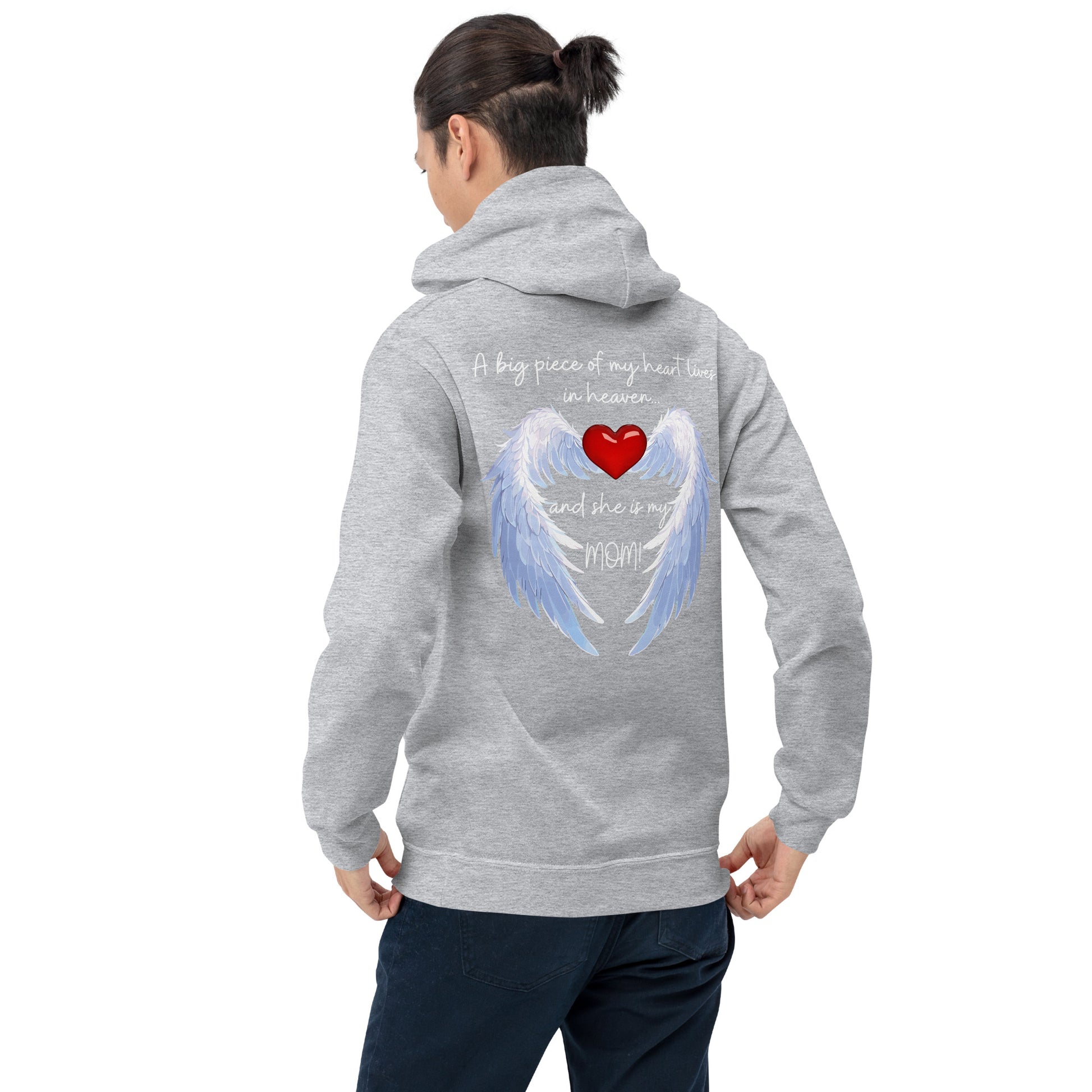 "Heavenly Heart Mom" Tribute Hoodie Unisex Hoodie - Design Studios Direct