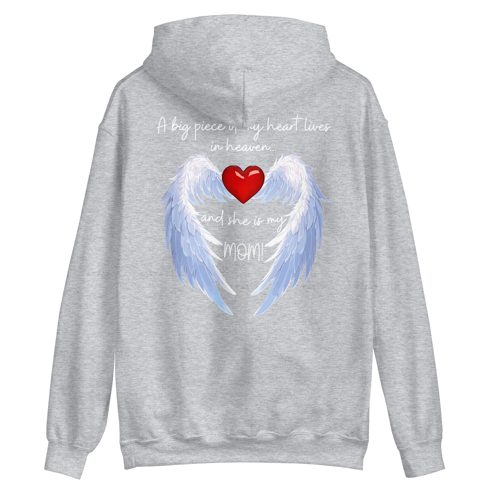 "Heavenly Heart Mom" Tribute Hoodie Unisex Hoodie - Design Studios Direct