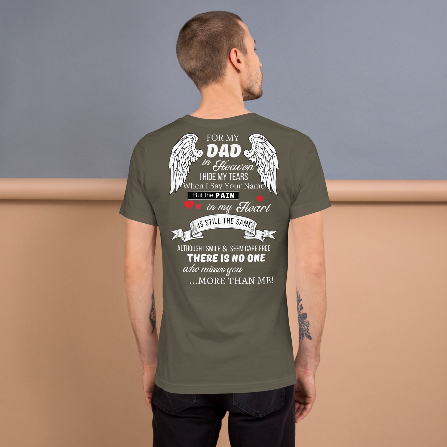 My Dad In Heaven | Custom Memorial Shirt - Design Studios Direct