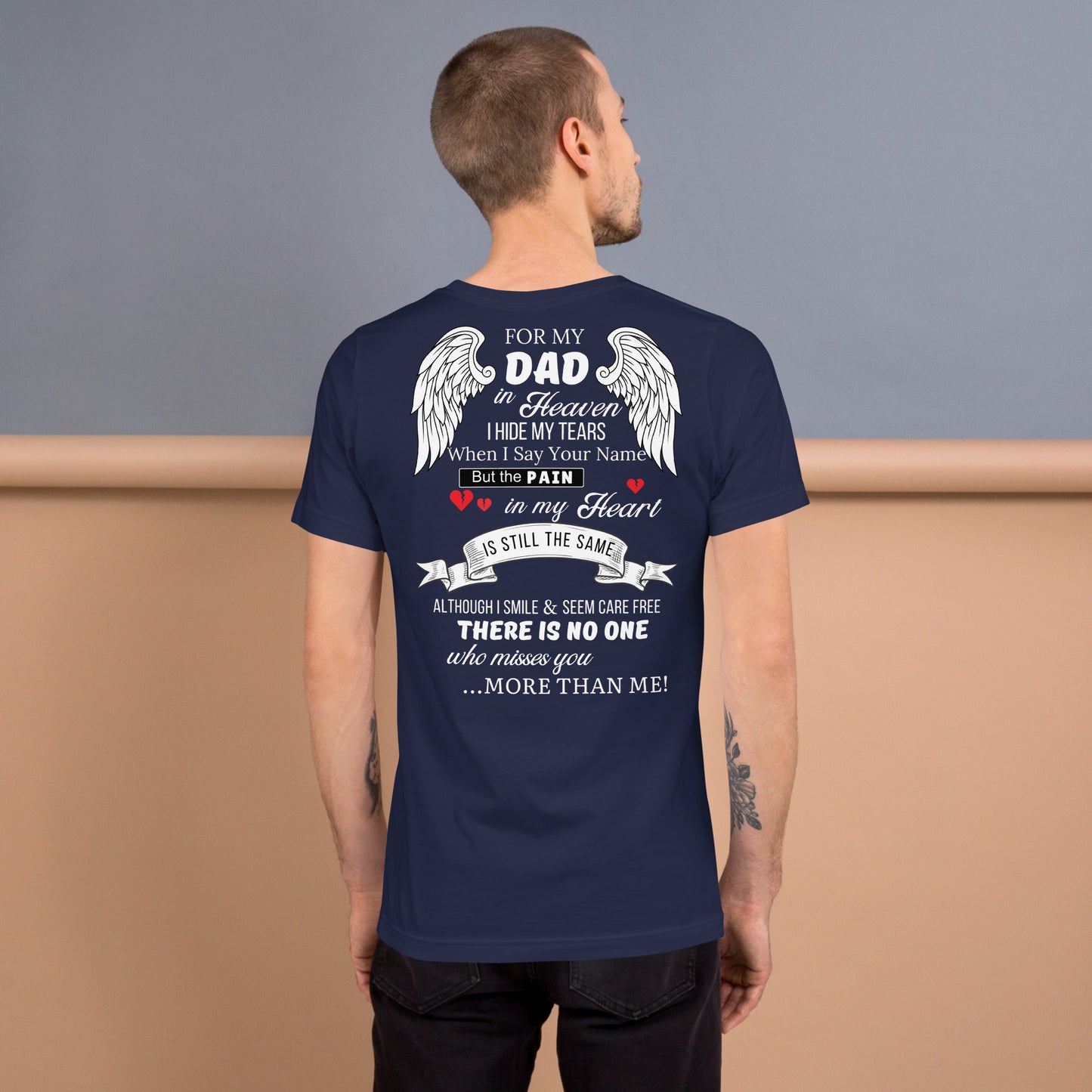 My Dad In Heaven | Custom Memorial Shirt - Design Studios Direct