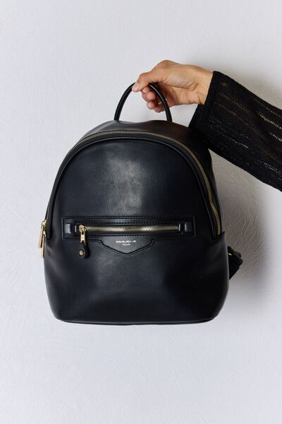 David Jones PU Leather Backpack - Design Studios Direct