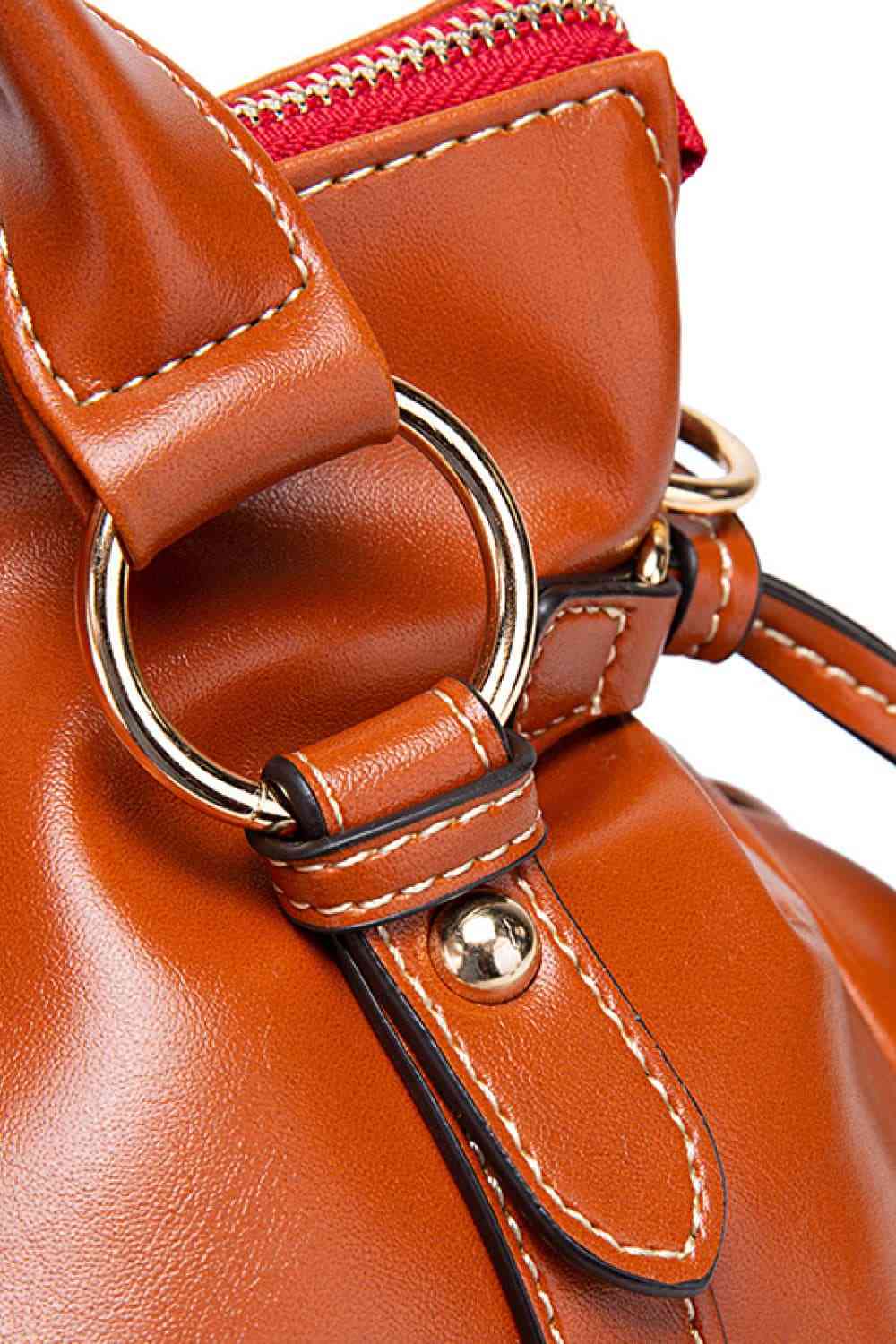 Large Leather Satchel with Tassels - Design Studios Direct