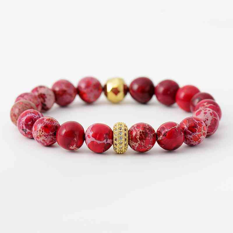 Multicolor Natural Stone Beaded Bracelet - Design Studios Direct