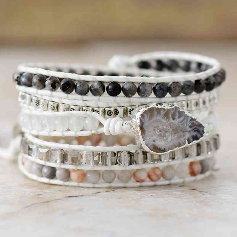 Natural Stone Layered Bracelet - Design Studios Direct