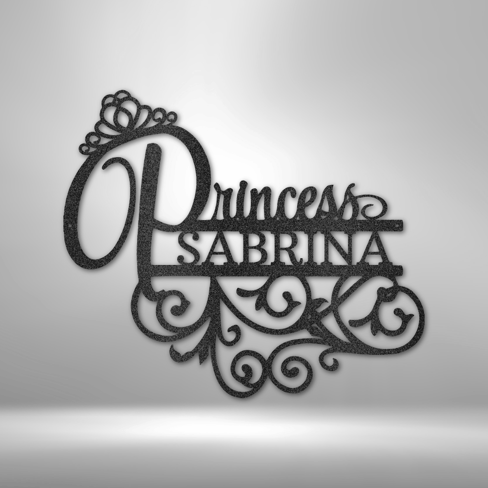 Princess Monogram - Steel Sign - Design Studios Direct