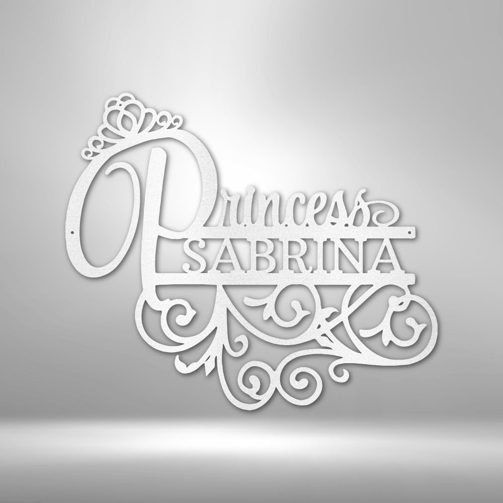 Princess Monogram - Steel Sign - Design Studios Direct