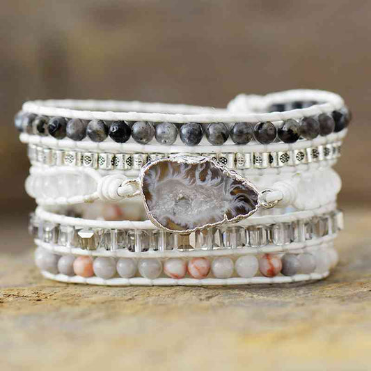 Natural Stone Layered Bracelet - Design Studios Direct